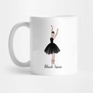 Black swan, ballerina Mug